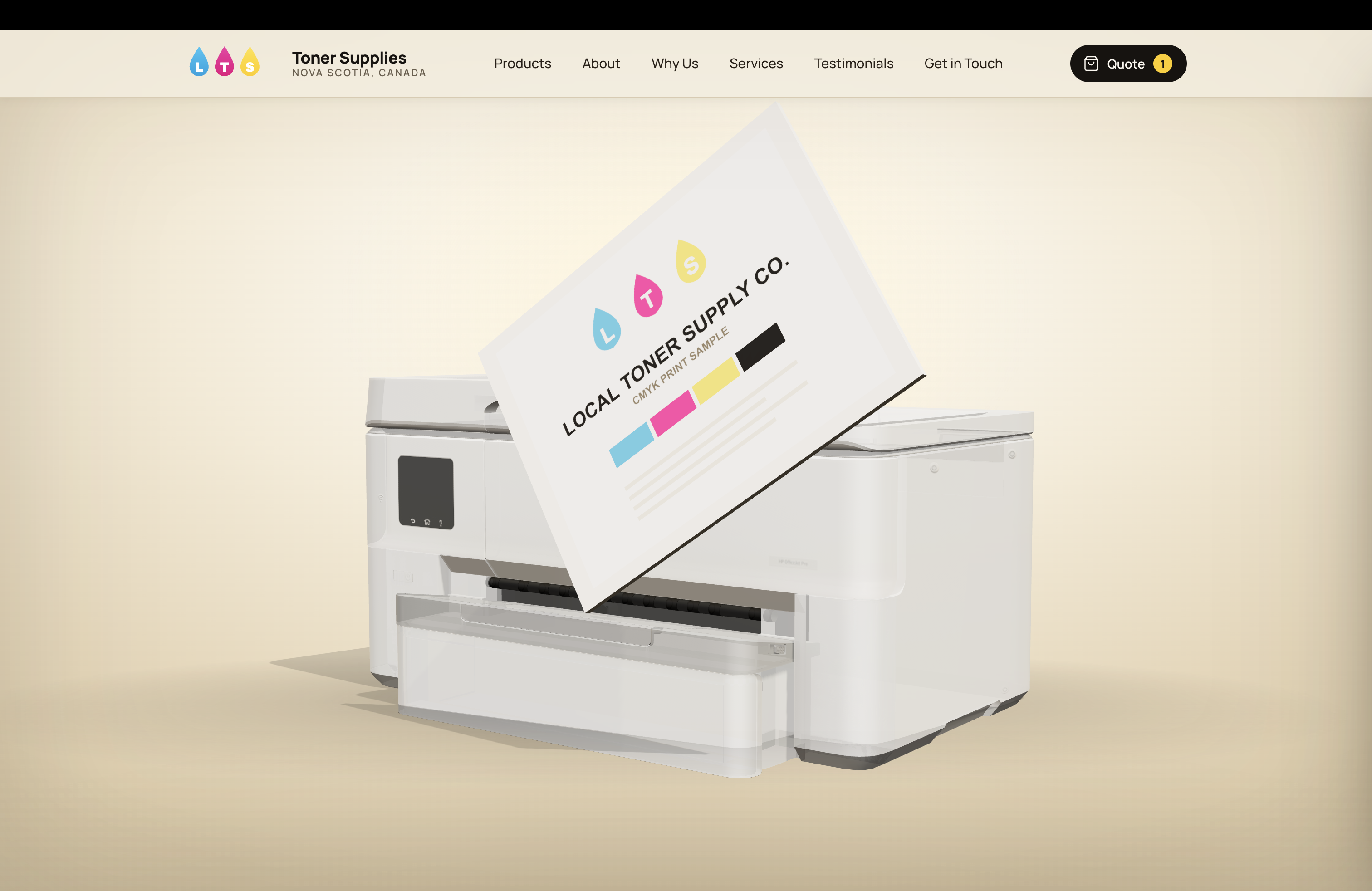 Toner and office supplies website demo built by Hatt Digital